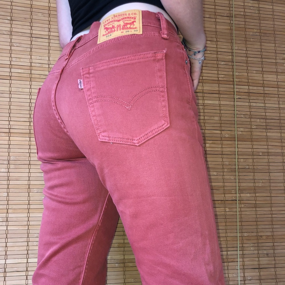 burnt orange Levi’s